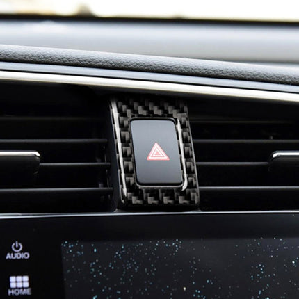 Car Carbon Fiber Double Flash Frame Decorative Sticker for Honda Tenth Generation Civic 2016-2019