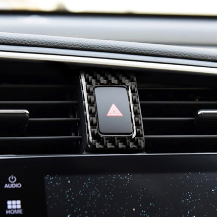 Car Carbon Fiber Double Flash Frame Decorative Sticker for Honda Tenth Generation Civic 2016-2019, Double Flash Frame