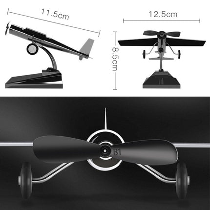 Car Interior Decoration Accessories Aircraft Model Ornaments Propeller Rotating Solar Energy Ornament