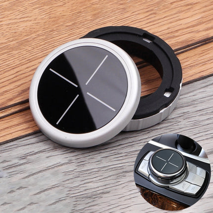 Multi-function Knob Modified IDRIVE Button Decorative Cover for BMW 1 2 3 5 Series X1 X3 X5 X6, Seven Button Split Cross