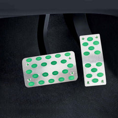 2 in 1 Luminous Non-Slip Automatic Gear Car Pedals Foot Brake Pad Cover Set, 2 in 1