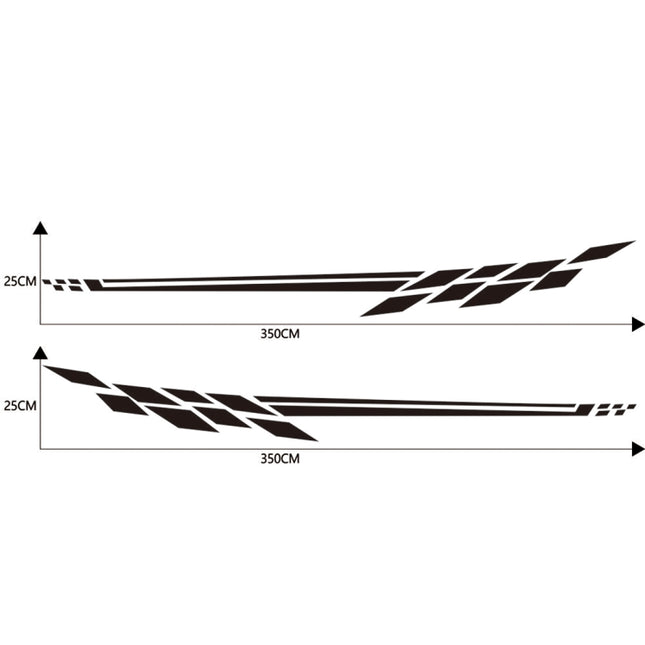 Car Styling Plaid Series PVC Sticker Auto Decorative Sticker, D-373