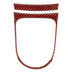 2 in 1 Car Carbon Fiber Gear Frame Decorative Sticker for Ford Mustang 2015-2020, Gear Frame