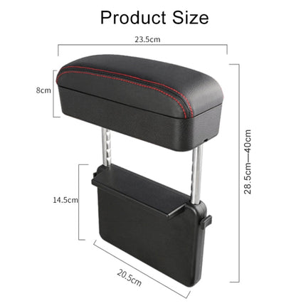 2 PCS Universal Car Wireless Qi Standard Charger PU Leather Wrapped Armrest Box Cushion Car Armrest Box Mat with Storage Box, 2pcs(Black White), 2pcs(Grey), 2pcs(Beige), 2pcs(Brown), 2pcs(Black Red)
