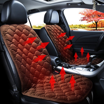 Car 12V Front Seat Heater Cushion Warmer Cover Winter Heated Warm, Double Seat, 12V Double Seat (Red), 12V Double Seat (Black), 21V Double Seat (Coffee), 12V Double Seat (Beige)
