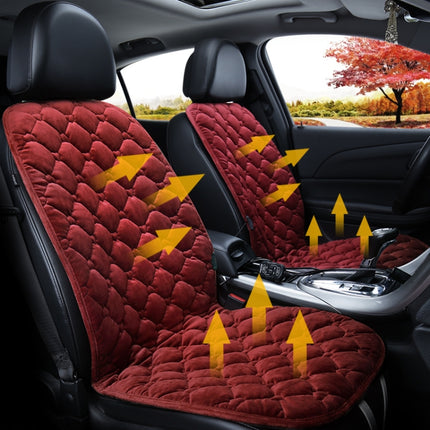 Car 12V Front Seat Heater Cushion Warmer Cover Winter Heated Warm, Double Seat, 12V Double Seat (Red), 12V Double Seat (Black), 21V Double Seat (Coffee), 12V Double Seat (Beige)