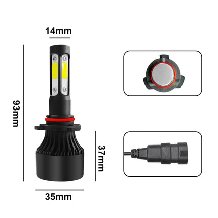 2 PCS S2 9005 / HB3 / H10 DC9-36V / 25W / 6000K / 2500LM IP68 Car LED Headlight Lamps, 9005 / HB3 / H10