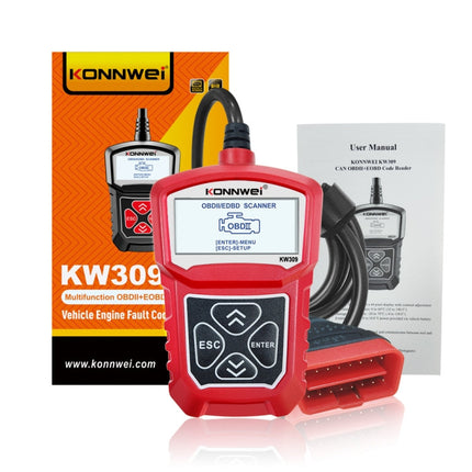 KONNWEI KW309 V309 V310 MS309 Code Reader OBD2 Scanner Diagnostic Tool, KW309