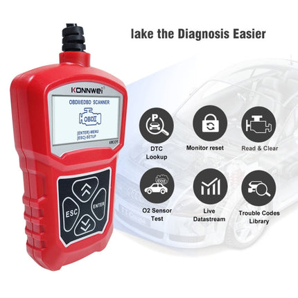 KONNWEI KW309 V309 V310 MS309 Code Reader OBD2 Scanner Diagnostic Tool, KW309