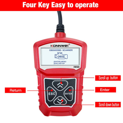 KONNWEI KW309 V309 V310 MS309 Code Reader OBD2 Scanner Diagnostic Tool, KW309