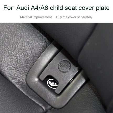 Car Rear Children Seat Isofix Cover for Audi A6 2013-2018, For Audi A6 2013-2018 (Black), For Audi A6 2013-2018(Grey)