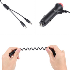 12-24V Car Cigarette Lighter Switch Plug to DC5.5x2.1mm Charger Spring Power Cable