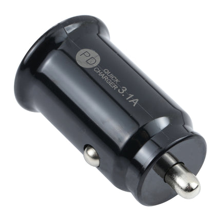 TE-339PD 3.1A PD USB-C / Type-C + USB Interface Mini Fast Charging Car Charger