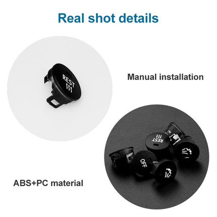 Car Air Conditioner Panel Switch Button LEFT Key 6131 9250 196-1 for BMW E60 2003-2010, Left Driving, LEFT