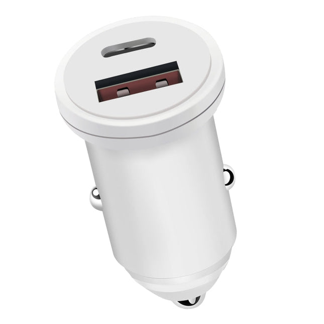 PD 20W USB-C / Type-C + QC 3.0 USB Interface Fast Charging Car Charger