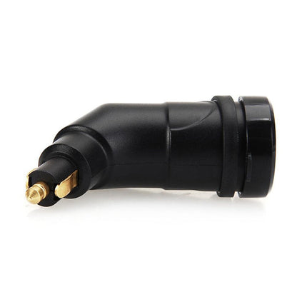 German European Standard Small Caliber Motorcycle Charger Cigarette Lighter Plug Elbow Phone Charger