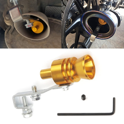 Universal Aluminum Turbo Sound Exhaust Muffler Pipe Whistle Car / Motorcycle Simulator Whistler, Size: L, Outside Diameter: 30mm, Size: L (Black), Size: L (Gold), Size: L (Blue), Size: L (Red), Size: L (Silver)