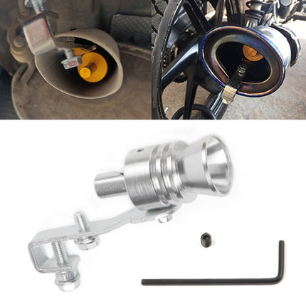 Universal Aluminum Turbo Sound Exhaust Muffler Pipe Whistle Car / Motorcycle Simulator Whistler, Size: L, Outside Diameter: 30mm, Size: L (Black), Size: L (Gold), Size: L (Blue), Size: L (Red), Size: L (Silver)