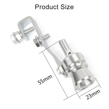 Universal Aluminum Turbo Sound Exhaust Muffler Pipe Whistle Car / Motorcycle Simulator Whistler, Size: M, Outside Diameter: 23mm, Size: M (Black), Size: M (Gold), Size: M (Blue), Size: M (Red), Size: M (Silver)