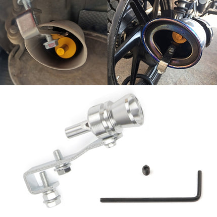 Universal Aluminum Turbo Sound Exhaust Muffler Pipe Whistle Car / Motorcycle Simulator Whistler, Size: M, Outside Diameter: 23mm, Size: M (Black), Size: M (Gold), Size: M (Blue), Size: M (Red), Size: M (Silver)