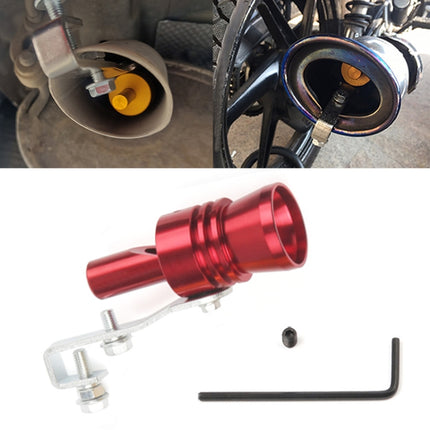 Universal Aluminum Turbo Sound Exhaust Muffler Pipe Whistle Car / Motorcycle Simulator Whistler, Size: XL, Outside Diameter: 35mm, Size: XL (Red), Size: XL (Silver), Size: XL (Black), Size: XL (Gold), Size: XL (Blue)