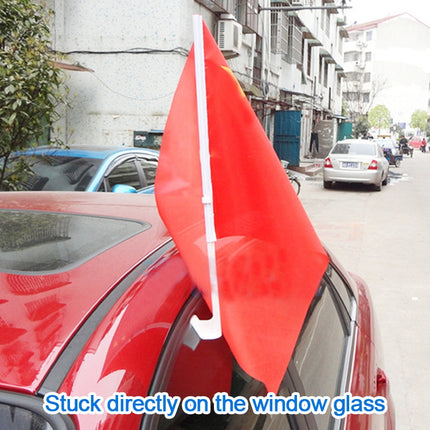 10 PCS 43cm Clip-type Car Window Plastic Flagpole, No Flag, 43cm