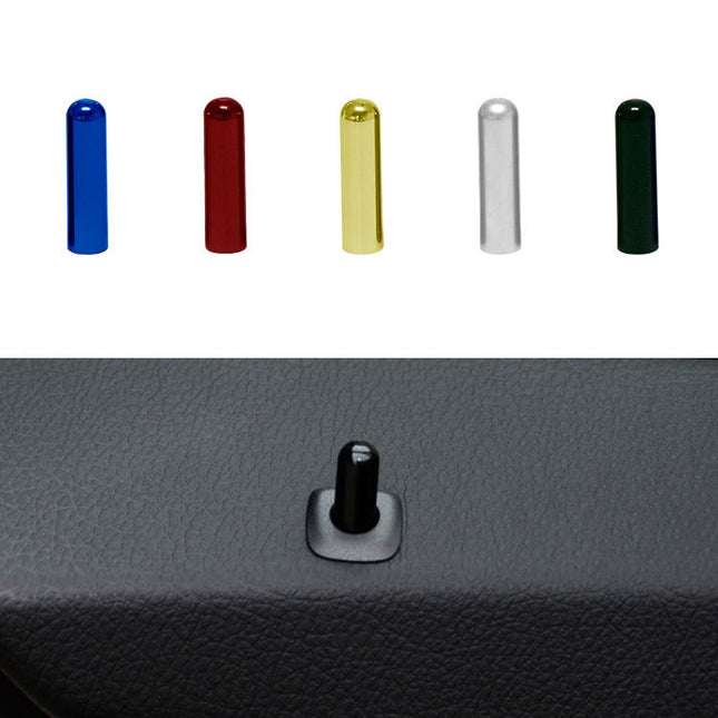 Car Door Latch Pin Door Screw Knob Cap Cover Trim for BMW F10, Left and Right Driving, For BMW F10 (Black)