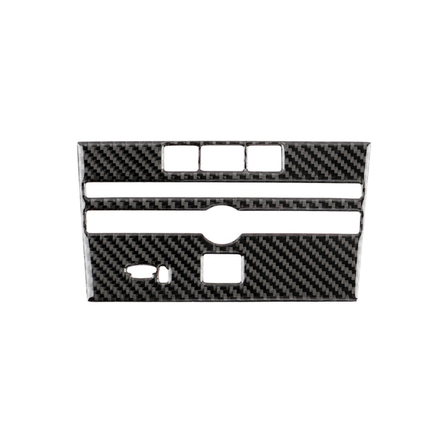 Car Carbon Fiber CD  Console Panel Decorative Sticker for Infiniti Q50 / Q60 2014-2020, CD Console Panel  (B)