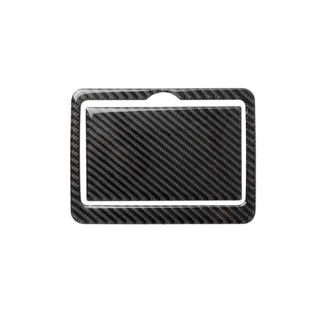 2 PCS Car Carbon Fiber Rear Water Cup Holder Panel Decorative Sticker for Infiniti Q50 / Q60 2014-2020, Rear Water Cup Holder Panel