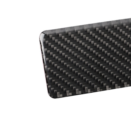 Car Carbon Fiber Rear Seat Ashtray Panel Decorative Sticker for Infiniti Q50 / Q60 2014-2020, Rear Seat Ashtray Panel