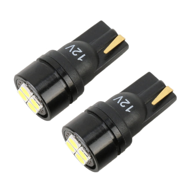2 PCS T10 DC12V / 1.8W / 6000K / 140LM 4LEDs SMD-3030 Car Clearance Light