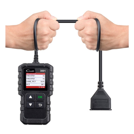 Launch Creader CR3001 Car Color Screen Code Reader OBD2 Fault Detector Diagnostic Tool, Launch Creader CR3001
