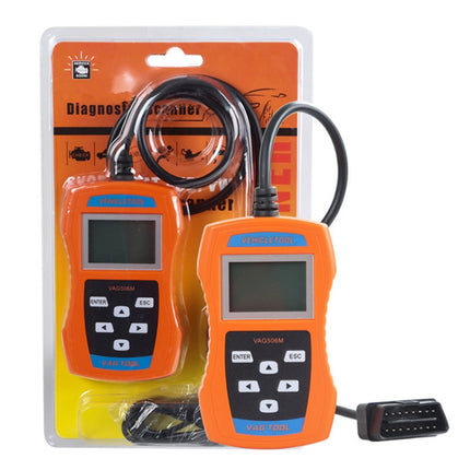 VAG506M Car Mini Code Reader OBD2 Fault Detector Diagnostic Tool, Nordic Version, VAG506M, Nordic Version