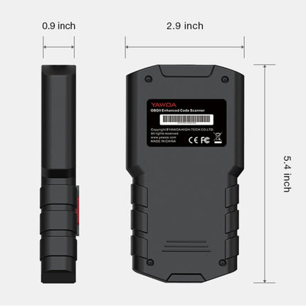 YA201 Car Mini Code Reader OBD2 Fault Detector Diagnostic Tool, YA201