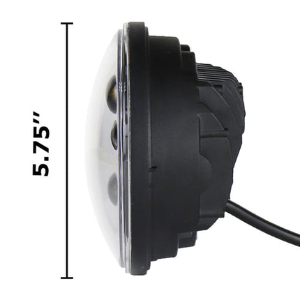 5.75 inch DC12V 6000K-6500K 40W Car LED Headlight for Harley, 5.75 inch (Silver), DC12V 40W