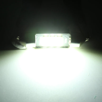 2 PCS 41mm DC12V / 2.5W / 6000K / 170LM 6LEDs SMD-3030 Car Reading Lamp Dome Light, 41mm