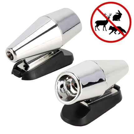 Pair Car ABS Deer Alert Sound Alarm Ultrasonic Wind Power Animal Repeller, Wind Power Animal Repeller (Black), Wind Power Animal Repeller (Black Silver)