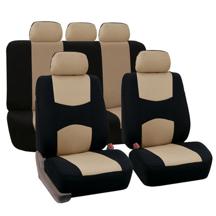 9 in 1 Universal Four Seasons Anti-Slippery Cushion Mat Set for 5 Seat Car, Style:Ordinary, Ordinary Style, Beige, Ordinary Style