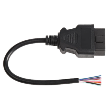 16PIN Male OBD Cable Opening Line OBD 2 Extension Cable for Car Diagnostic Scanner, Cable Length: 30cm, 30cm