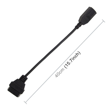 Car 3 Pin to 16 Pin OBD Cable for Honda, Cable Length: 40cm, 3 Pin to 16 Pin OBD Cable