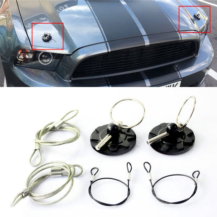 XH-6049 Car Universal Modified Racing Punch-free Aluminum Engine Hood Lock Cover, XH-6049(Black), XH-6049(Gold), XH-6049(Blue), XH-6049(Purple), XH-6049(Red), XH-6049(Silver)