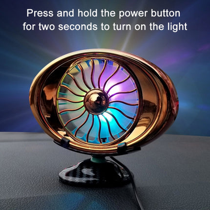 Car Vent Fan Multi-function USB Interface LED Lamp Portable Fan, CRP2631A, CRP2631B, CRP2631C, CRP2631D, CRP2631E, CRP2631F
