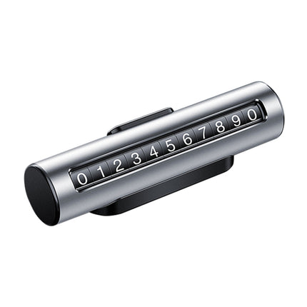 Car Metal Roller Creative Temporary Parking Card Parking Number Card, Metal Roller(Black), Metal Roller(Red), Metal Roller(Silver), Metal Roller (Silver Grey)