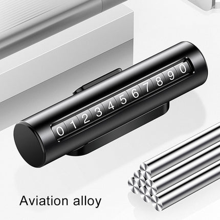 Car Metal Roller Creative Temporary Parking Card Parking Number Card, Metal Roller(Black), Metal Roller(Red), Metal Roller(Silver), Metal Roller (Silver Grey)