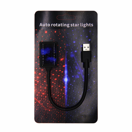 5V 0.1W IPX4 Car Rotating Star Lights Starry Sky Atmosphere Lamp, C-206 (Blue Light), C-206 (Red Light)