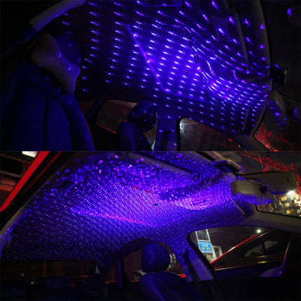 5V 0.1W IPX4 Car Rotating Star Lights Starry Sky Atmosphere Lamp, C-206 (Blue Light), C-206 (Red Light)