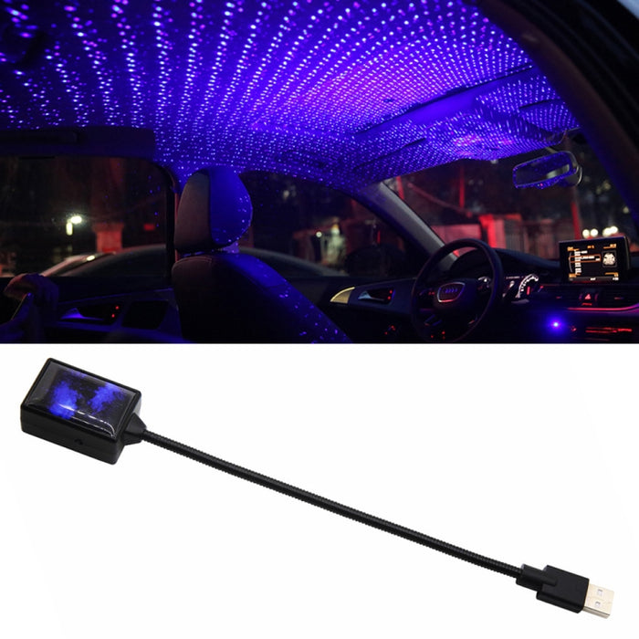 5V 0.1W IPX4 Car Rotating Star Lights Starry Sky Atmosphere Lamp, C-206 (Blue Light), C-206 (Red Light)