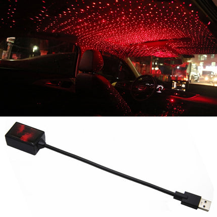 5V 0.1W IPX4 Car Rotating Star Lights Starry Sky Atmosphere Lamp, C-206 (Blue Light), C-206 (Red Light)