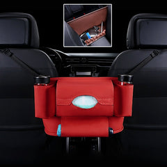 Car Front Seat Hanging Bag Paper Towel / Water Cup Storage Bag