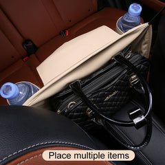 Car Front Seat Hanging Bag Paper Towel / Water Cup Storage Bag